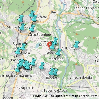 Mappa Via del Pino, 23898 Imbersago LC, Italia (2.399)