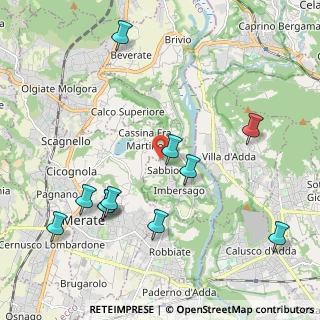 Mappa Via del Pino, 23898 Imbersago LC, Italia (2.32909)