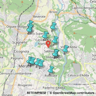 Mappa Via del Pino, 23898 Imbersago LC, Italia (1.77267)