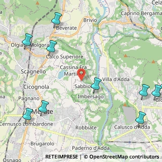 Mappa Via del Pino, 23898 Imbersago LC, Italia (3.33636)