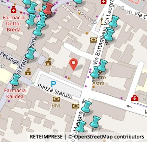 Mappa Piazza Statuto, 36015 Schio VI, Italia (0.0905)