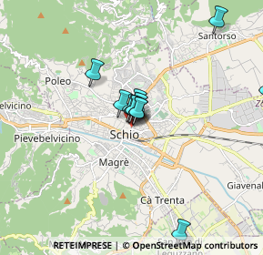 Mappa Piazza Dello Statuto angolo Via Brigata Valleogra, 36015 Schio VI, Italia (1.205)