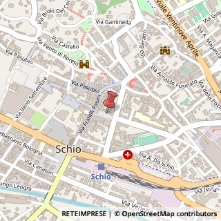 Mappa Piazza dello Statuto,  25, 36015 Schio, Vicenza (Veneto)