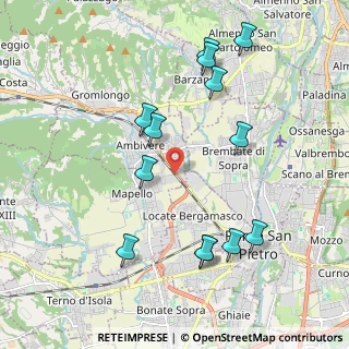 Mappa Via L. Pirandello, 24030 Mapello BG, Italia (2.12692)