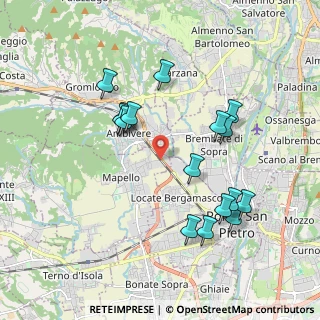 Mappa Via L. Pirandello, 24030 Mapello BG, Italia (1.89125)