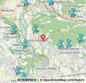 Mappa Via Bellavista, 24030 Villa d'Adda BG, Italia (2.895)