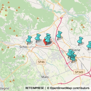 Mappa Via Lago di Molveno, 36015 Schio VI, Italia (3.975)
