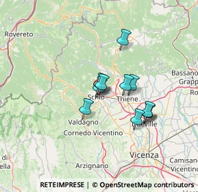 Mappa Via T. Vecellio, 36015 Schio VI, Italia (9.85364)
