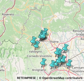 Mappa Via T. Vecellio, 36015 Schio VI, Italia (13.18333)