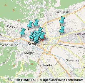 Mappa Via T. Vecellio, 36015 Schio VI, Italia (0.99824)