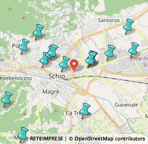 Mappa Via T. Vecellio, 36015 Schio VI, Italia (2.733)