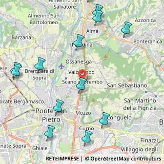 Mappa Via John Kennedy, 24030 Valbrembo BG, Italia (2.85769)