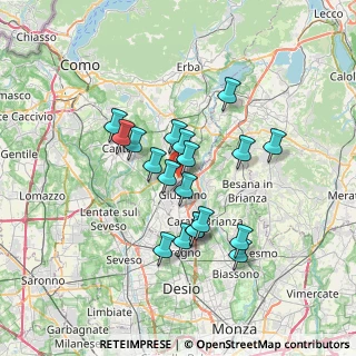 Mappa Via Ugo Foscolo, 22060 Arosio CO, Italia (5.74421)