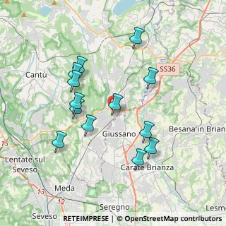 Mappa Via Ugo Foscolo, 22060 Arosio CO, Italia (3.53923)