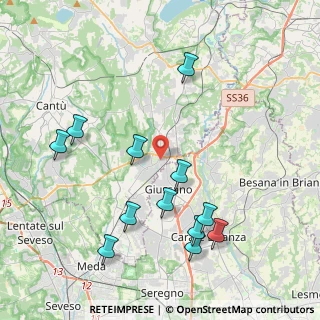 Mappa Via Ugo Foscolo, 22060 Arosio CO, Italia (4.40583)