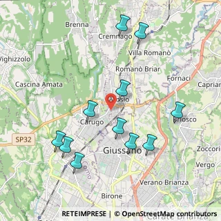 Mappa Via Ugo Foscolo, 22060 Arosio CO, Italia (2.09727)