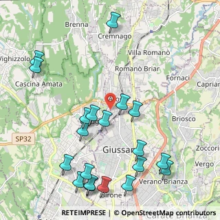 Mappa Via Ugo Foscolo, 22060 Arosio CO, Italia (2.557)