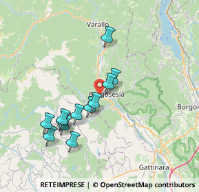 Mappa Ospedale, 13011 Borgosesia VC, Italia (6.71333)