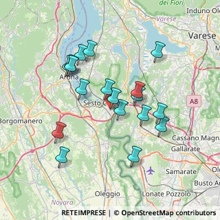 Mappa Via Garibaldini Barberis, 28053 Castelletto sopra Ticino NO, Italia (6.75944)