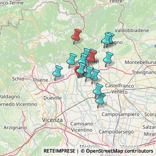 Mappa Piazza Concordia, 36050 Cartigliano VI, Italia (8.895)