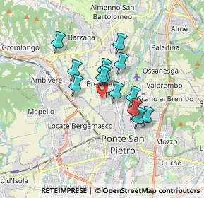 Mappa Via San Luca, 24030 Brembate di Sopra BG, Italia (1.21385)