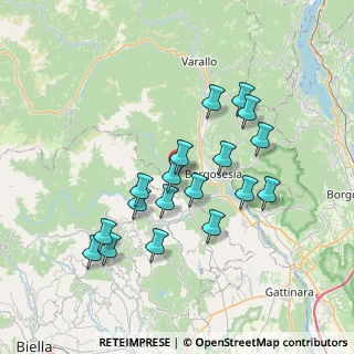 Mappa Via Bornello, 13010 Postua VC, Italia (6.70778)