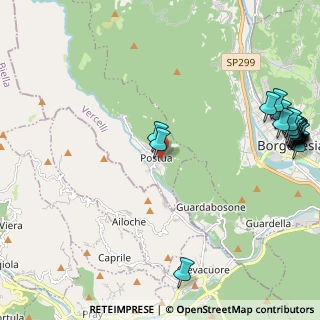 Mappa Via Bornello, 13010 Postua VC, Italia (3.0795)