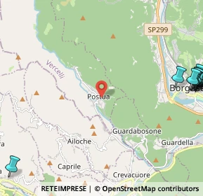 Mappa Via Bornello, 13010 Postua VC, Italia (3.53636)