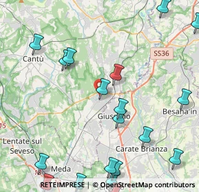 Mappa Via Armando Diaz, 22060 Carugo CO, Italia (5.918)