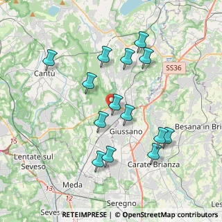 Mappa Via Armando Diaz, 22060 Carugo CO, Italia (3.69071)