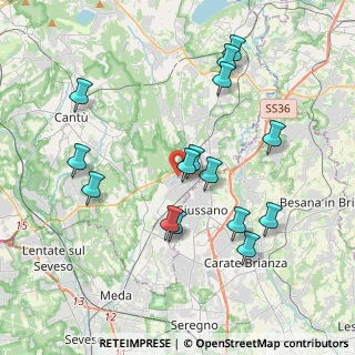 Mappa Via Armando Diaz, 22060 Carugo CO, Italia (3.87467)