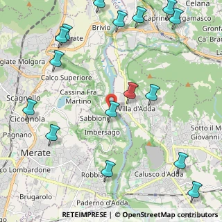 Mappa Strada Alzaia Adda, 23898 Imbersago LC, Italia (2.91688)