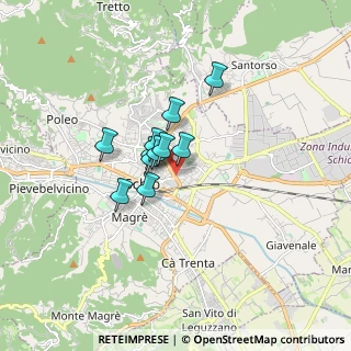 Mappa Via martire della libertà, 36015 Schio VI, Italia (1.01909)