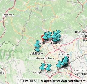 Mappa Via Strasseggiare, 36015 Schio VI, Italia (14.4205)