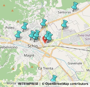 Mappa Via Strasseggiare, 36015 Schio VI, Italia (1.68818)
