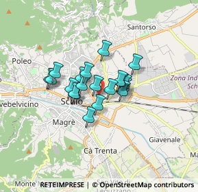 Mappa Via Strasseggiare, 36015 Schio VI, Italia (1.0635)