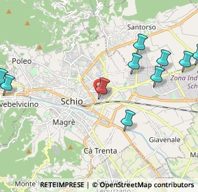 Mappa Via Strasseggiare, 36015 Schio VI, Italia (2.8325)