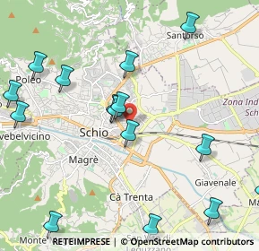 Mappa Via Strasseggiare, 36015 Schio VI, Italia (2.50733)