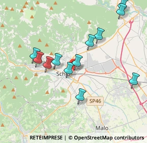 Mappa Via Strasseggiare, 36015 Schio VI, Italia (3.805)