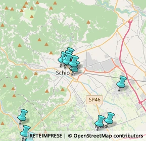 Mappa Via Strasseggiare, 36015 Schio VI, Italia (4.59154)