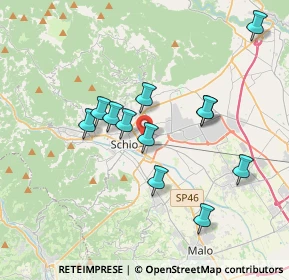 Mappa Via Strasseggiare, 36015 Schio VI, Italia (3.31583)