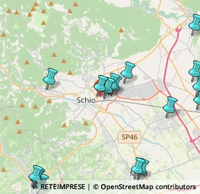 Mappa Via Strasseggiare, 36015 Schio VI, Italia (5.9895)