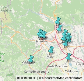 Mappa Via Strasseggiare, 36015 Schio VI, Italia (6.26143)