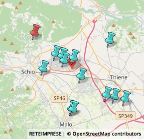 Mappa Via Vanzi, 36015 Schio VI, Italia (3.64)