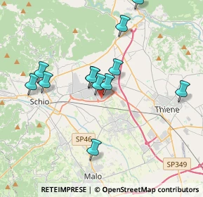 Mappa Via Vanzi, 36015 Schio VI, Italia (4.36929)