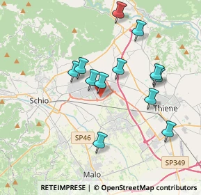 Mappa Via Vanzi, 36015 Schio VI, Italia (3.42)