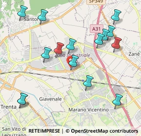Mappa Via Vanzi, 36015 Schio VI, Italia (2.28133)