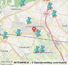 Mappa Via Vanzi, 36015 Schio VI, Italia (2.96077)