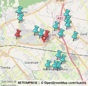 Mappa Via Vanzi, 36015 Schio VI, Italia (2.06353)