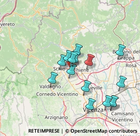 Mappa Via Vanzi, 36015 Schio VI, Italia (12.942)